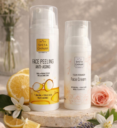 Fleur d'Oranger Krem ve Anti-Age Peeling Seti